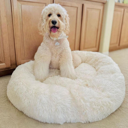 MrFluffyFriend - Weißes Hundebett